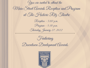 Main Street Awards Invitation