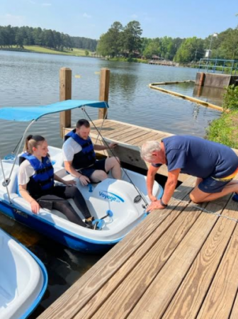 Paddle Boat Rental Leaving Boat Dock