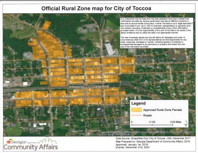 Official rural zone map